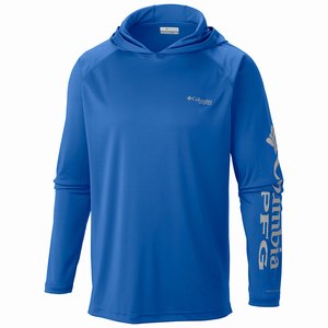 Columbia PFG Terminal Tackle™ Hoodie Herr Blå/Grå (WFTZS9862)